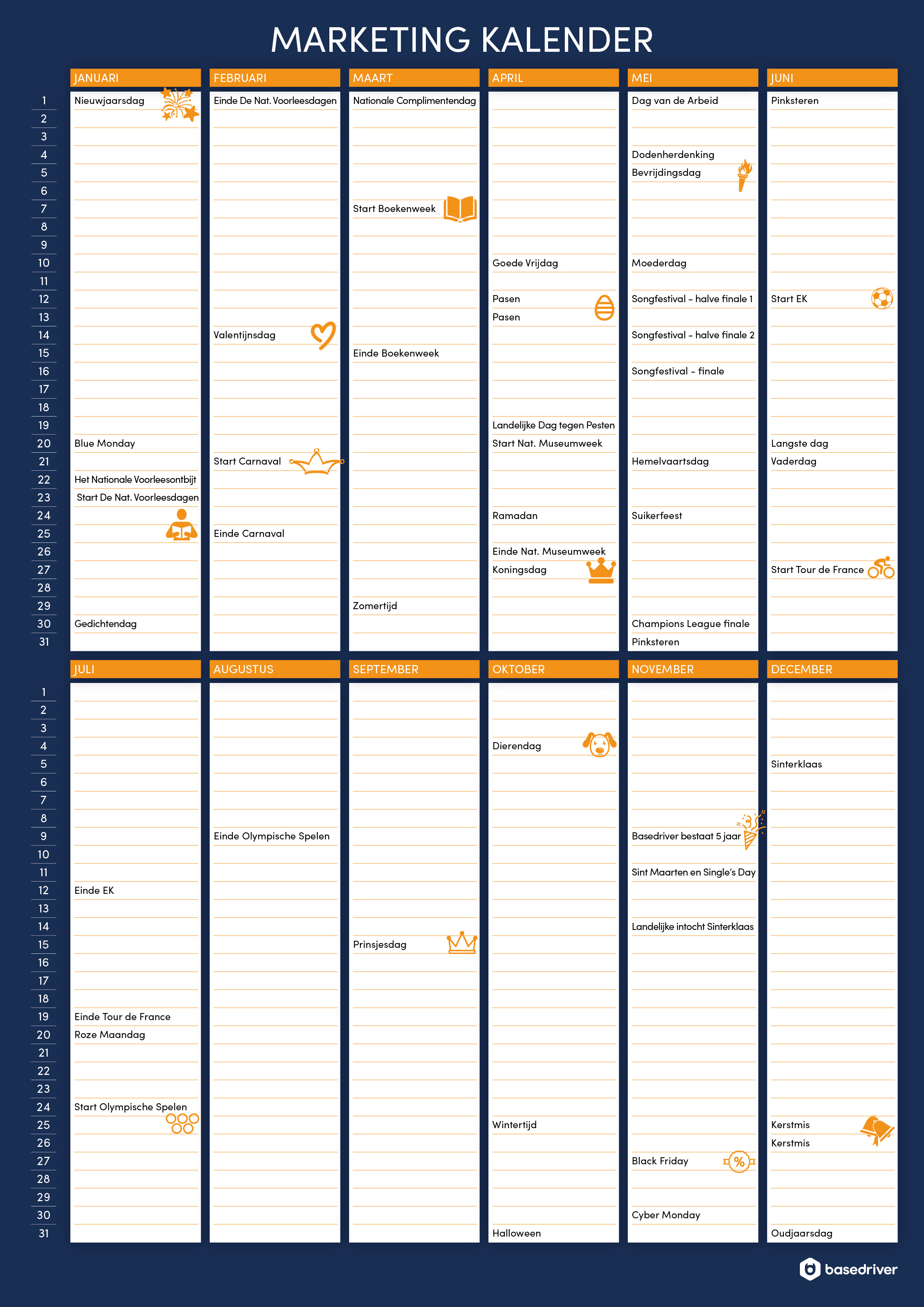 Beste 📆 Marketing kalender 2020: download gratis de kalender met inhakers EO-05