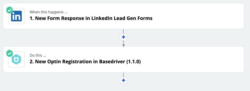 Zapier LinkedIn lead form