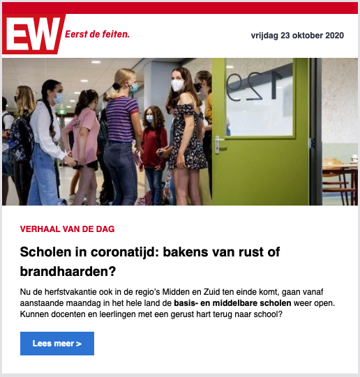 Voorbeeld nieuwsbrief Elsevier