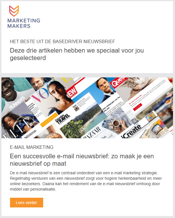 Acquisitie mail voorbeeld MM