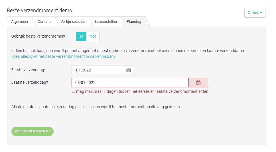 BVM 8 dagen gekozen